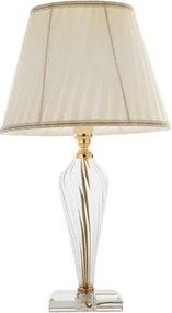 Lampada da tavolo VILLA in vetro lavorato a mano Oro 25x47 cm