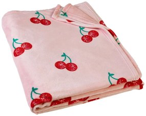 Coperta rosa in micropile 200x240 cm Disco Cherries – Catherine Lansfield