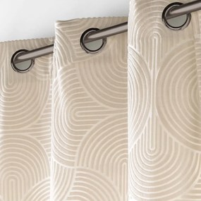 Tenda beige in velluto 135x260 cm Eva – douceur d'intérieur