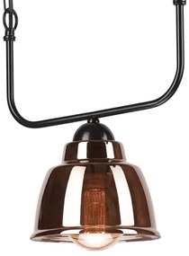 Lampadario a sospensione con catena MARIO 1xE27/60W/230V ottone