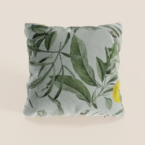 Lemon elegante collezione di cuscini a fantasia in velluto impermeabile verde