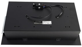 Set di 6 faretti da incasso neri AR111 orientabili 2 luci - Oneon