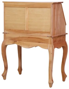 Scrittoio 78x42x103 cm in legno massello di mogano