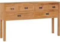 Credenza 125x30x75 cm in Legno Massello di Teak cod mxl 24374