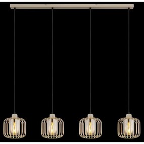 Globo 15758-4H - Lampadario sospeso su cavo ALFRED 4xE27/40W/230V