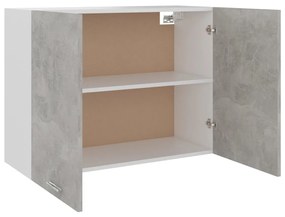 Armadio sospeso grigio cemento 80x31x60 cm in truciolato