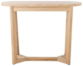 Tavolo consolle di colore naturale in legno di cauciù massiccio 35x100 cm Serrone – Bloomingville