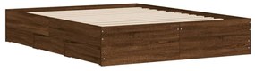 Giroletto cassetti rovere marrone 150x200 cm legno multistrato