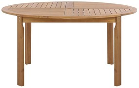 Tavolo da pranzo legno chiaro ⌀ 150 cm TOLVE Beliani