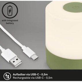 Briloner 7461019 - LED Lampada da tavolo ricaricabile dimmerabile LED/2W/5V IP44 verde