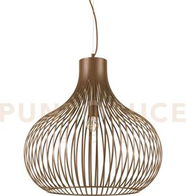 Onion sospensione in metallo marrone 1 luce attacco e27 59,5cm