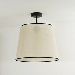 Duolla - Lampadario a plafone YUTE 1xE27/15W/230V diametro 38 cm grigio/nero