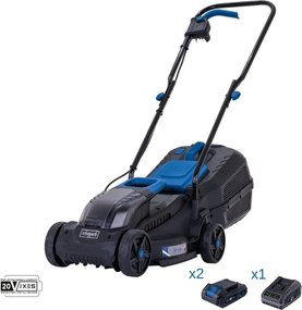 Scheppach - Rasaerba 20v 32cm 2 batterie 2.0Ah + caricabatteria ixes bc-mp320-x