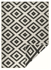 Tappeto da esterno nero e crema , 160 x 230 cm Malta - NORTHRUGS