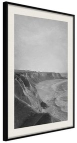 Poster  Sea Against the Land  Cornice Quadri Cornice nera con pass-partout, Larghezza x Altezza Home decor 20x30