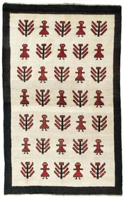 Gabbeh Tappeto 130 x 220 Beige (Iran) Annodato A Mano