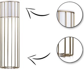 Vaso da fiori in metallo LOFT 70x20 cm oro/bianco