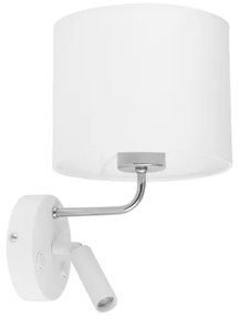 Lampada LED flessibile RICHI 1xE27/15W/230V + LED/3W/230V bianco