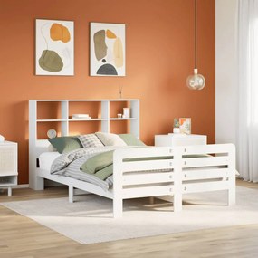 Giroletto Senza Materasso Bianco 160x200 Cm Legno Massello Pino /