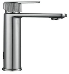 Rubinetto per lavabo a canna media Neo cromato opaco SENSEA H 15.55 cm