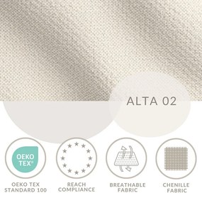 Letto matrimoniale imbottito beige con spazio contenitivo e rete 180x200 cm Noto - Maison de Rêve
