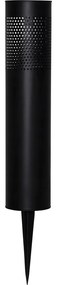 Luce solare a LED in acciaio inox nero, altezza 39 cm Blace - Star Trading