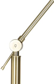 Lampada da terra moderna con paralume in velluto dorato rosa 50 cm - Editor