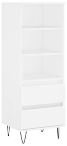 Credenza Bianco 40x36x110 cm in Legno Multistrato