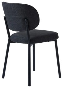 Sedia da pranzo grigio scuro Fowler - Unique Furniture