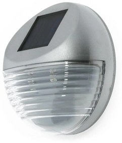 Applique Led 3W Grigio con pannello solare IP44 Bianco neutro 4500K con sensore crepuscolare M LEDME