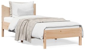 Letto Senza Materasso 90x200 Cm İn Legno Massello Di Pino /