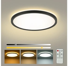 Brilagi - Lampada dimmerabile ULTRA SLIM LED/24W/230V Ø 42 cm nera + DO