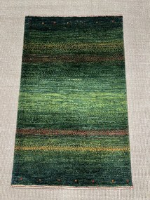 Loribaft Tappeto persiano 100 x 60 Verde (Iran) Annodato A Mano
