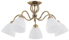 Lampadario a plafone ARIEL 5xE27/15W/230V oro