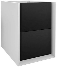 Mobile da bagno sospeso sotto lavabo L 35 x H 48 x P 46 cm grigio laccato opaco, 2 cassetti BADEN HAUS Bellagio