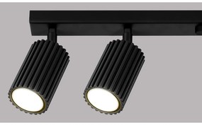 Faretto nero 6,5x117 cm Gleam – Sollux