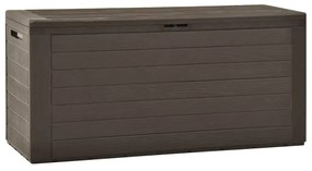 Baule Da Giardino Marrone 116x44x55 Cm /