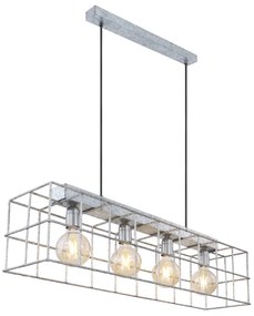 Globo 15530Z-4H - Lampadario a sospensione con filo MERRIL 4xE27/60W/230V