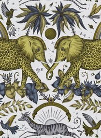 Clarke & Clarke Carta da parati Zambezi - Gold