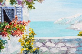 Stampa su tela – Casetta sul mare