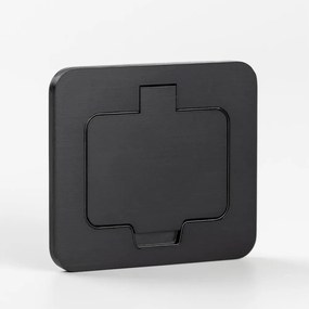 Brilagi - Presa da pavimento incassata per esterni IP55, nera, rettangolare