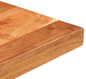 Tavolo da bar quadrato 60x60x110 cm legno massello di acacia