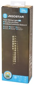 Aigostar - Catena di Natale solare a LED 384xLED/13m IP65 bianco freddo