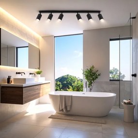 Brilagi - Luce Spot da bagno SELE 6xGU10/30W/230V IP44 nero