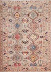 Kazak Tappeto 170x230 Grigio (Pakistan) Annodato A Mano