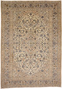 Kashan Tappeto persiano 340 x 240 Beige (Iran) Annodato A Mano