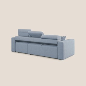 Orwell divano con 3 sedute estraibili in microfibra smacchiabile T11 grigio