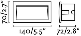 FARO 70147 - Lampada LED da incasso per esterno SEDNA-2 LED/3W/230V IP65