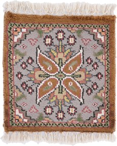 Agra Tappeto orientale 30 x 30 (Indian) Annodato A Mano
