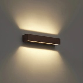 Applique da esterno industriale marrone ruggine 38cm incl. LED IP65 - Hannah